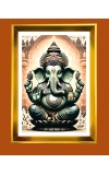 Golden Photo Frame - 10x14 Inches | Elegant Wooden Frame For Home, Office & Temple Decoration | Spiritual Wall & Table Decor and Gift Item