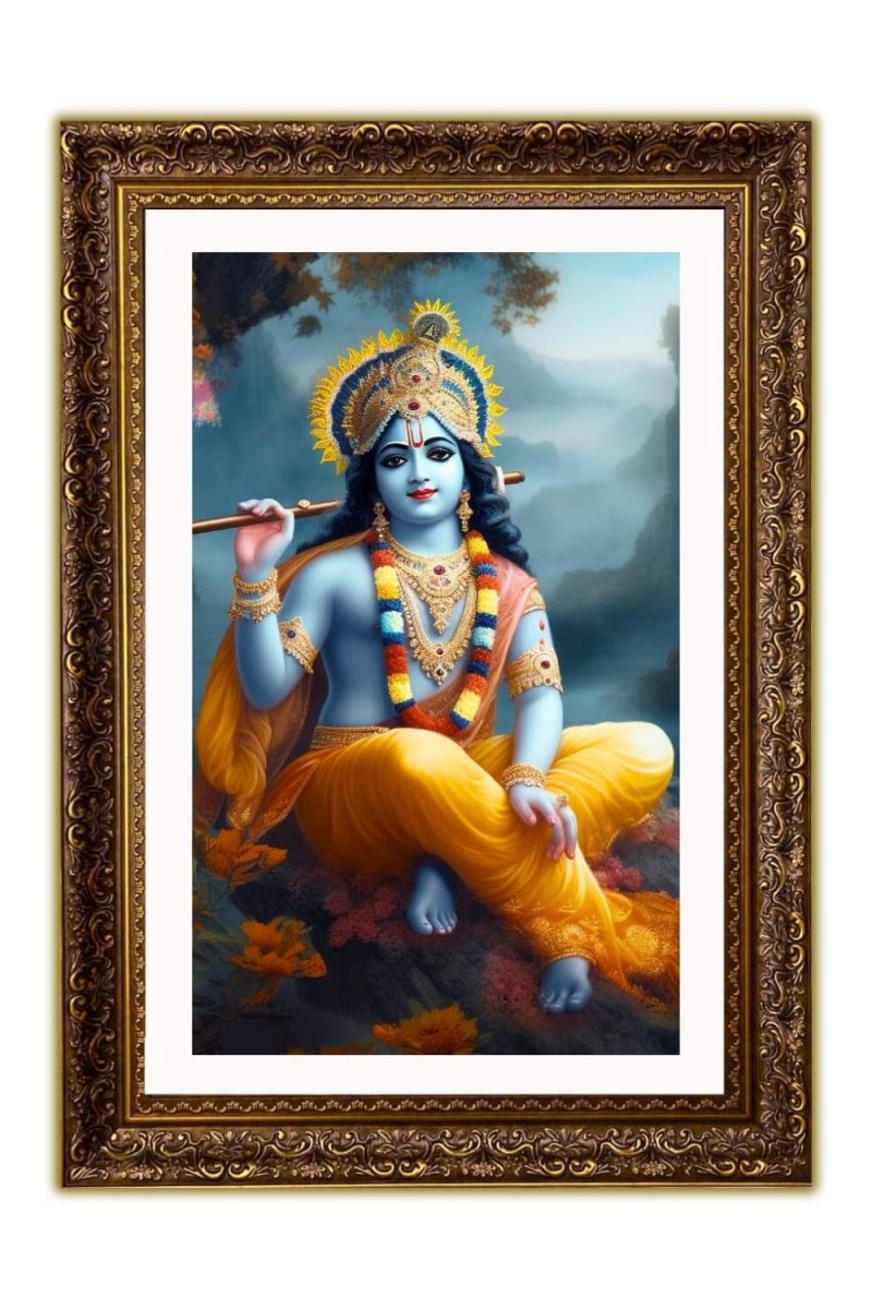 Vertical16X24 Inches Frame Big Photo Frame - 20x28 Inches For Home,Temple & Office Decoration (F10897)