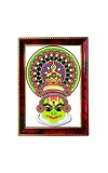 Kathakali Photo Frame For Wall & Table | 7x9 Inch Golden Cherry Finish | Decorative Kathakali Photo Frame For Home, Office & Pooja Room (F11344)