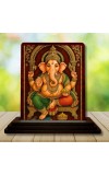 Car Desk/Table Top Lord Ganesha Wooden Photo Stand â€“ 3x4 Inches, Compact & Stylish Spiritual Display For Car, Home & Office (Pack Of 1) (F15139)