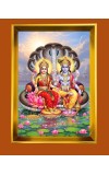 Golden Photo Frame - 10x14 Inches | Elegant Wooden Frame For Home, Office & Temple Decoration | Spiritual Wall & Table Decor and Gift Item