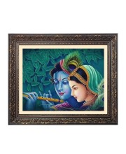 Dharvika radha krishna Big Photo Frame - 18x22 Inches for Home,Temple & Office Decoration