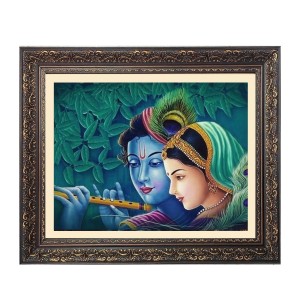 Dharvika radha krishna Big Photo Frame - 24x28 Inches for Home,Temple & Office Decoration