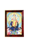 Lord Vishwakarma Photo Frame For Wall & Table | 7x9 Inch Golden Cherry Finish | Decorative Lord Vishwakarma Photo Frame For Home, Office & Pooja Room (F11838)