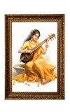 Devi Saraswati Big Photo Frame - 20x28 Inches For Home,Temple & Office Decoration (F11292)