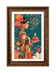 Vertical16X24 Inches Frame Big Photo Frame - 20x28 Inches For Home,Temple & Office Decoration (F10887)
