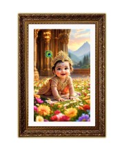 Vertical16X24 Inches Frame Big Photo Frame - 20x28 Inches For Home,Temple & Office Decoration (F10935)