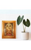 Goddess Saraswati Golden Designer Photo Frame | 12x16 Inch Religious Wall Hanging Frame For Home, Office Decoration and Spiritual Gift Item (M2)