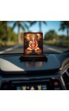 Car Desk/Table Top Lord Hanuman Wooden Photo Stand 3x4 Inches, Compact & Stylish Spiritual Display For Car, Home & Office (Pack Of 1) (F14432)