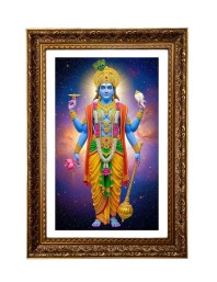 Lord Vishnu Big Photo Frame - 20x28 Inches For Home,Temple & Office Decoration (F11194)