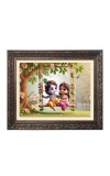 Little radha krishna Big Photo Frame - 18x22 Inches for Home,Temple & Office Decoration