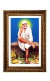 Shree Sriddhi Sai Baba Big Photo Frame - 20x28 Inches For Home,Temple & Office Decoration (F11245)