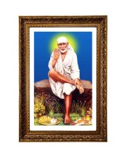 Shree Sriddhi Sai Baba Big Photo Frame - 20x28 Inches For Home,Temple & Office Decoration (F11245)