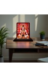 Car Desk/Table Top Lord Shiva Wooden Photo Stand 3x4 Inches, Compact & Stylish Spiritual Display For Car, Home & Office (Pack Of 1) (F14533)