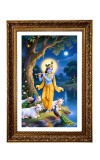 Divine Krishna Big Photo Frame - 20x28 Inches For Home,Temple & Office Decoration (F11143)