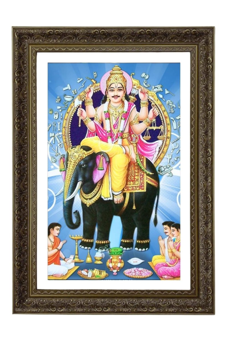 Vertical16X24 Inches Frame Big Photo Frame - 20x28 Inches For Home,Temple & Office Decoration (F10810)
