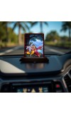 Car Desk/Table Top Radha Krishna Wooden Photo Stand 3x4 Inches, Compact & Stylish Spiritual Display For Car, Home & Office (Pack Of 1) (F14273)