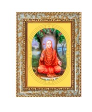 Shree Swami Samarth Maharaj Spiritual Guru Digital Photo In Designer Frame, Size 12x18 Inch | Hindu Religious Picture For Home Temple, Office & Gift | Wall Art & Pooja Decor (F10412)