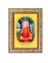 Shree Swami Samarth Maharaj Spiritual Guru Digital Photo In Designer Frame, Size 16x20 Inch | Hindu Religious Picture For Home Temple, Office & Gift | Wall Art & Pooja Decor (F10412)
