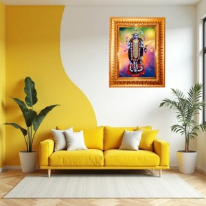 Maa Kaali Golden Designer Photo Frame | 14x18 Inch Religious Wall Hanging Frame For Home & Office Decoration | Hindu Deity Spiritual Gift Item Maa Kaali Golden Designer Photo Frame | 14x18 Inch Religious Wall Hanging Frame For Home & Office Decoration | Hindu Deity Spiritual Gift Item