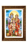 Lord Ram Hanuman & Sita Big Photo Frame - 20x28 Inches For Home,Temple & Office Decoration (F11191)