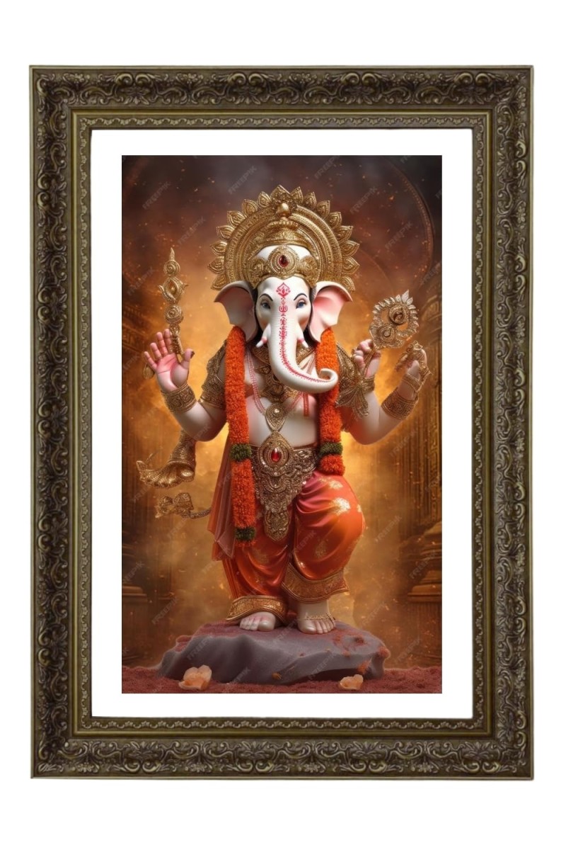 Vertical16X24 Inches Frame Big Photo Frame - 20x28 Inches For Home,Temple & Office Decoration (F10838)