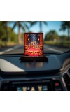 Car Desk/Table Top Radha Krishna Wooden Photo Stand 3x4 Inches, Compact & Stylish Spiritual Display For Car, Home & Office (Pack Of 1) (F14361)