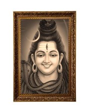 Lord Mahadev Big Photo Frame - 20x28 Inches For Home,Temple & Office Decoration (F11291)