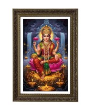 Maa Laxmi Big Photo Frame - 20x28 Inches For Home,Temple & Office Decoration (F11026)