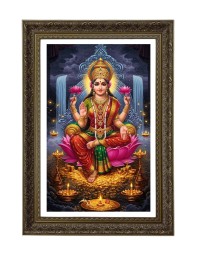 Maa Laxmi Big Photo Frame - 20x28 Inches For Home,Temple & Office Decoration (F11026)