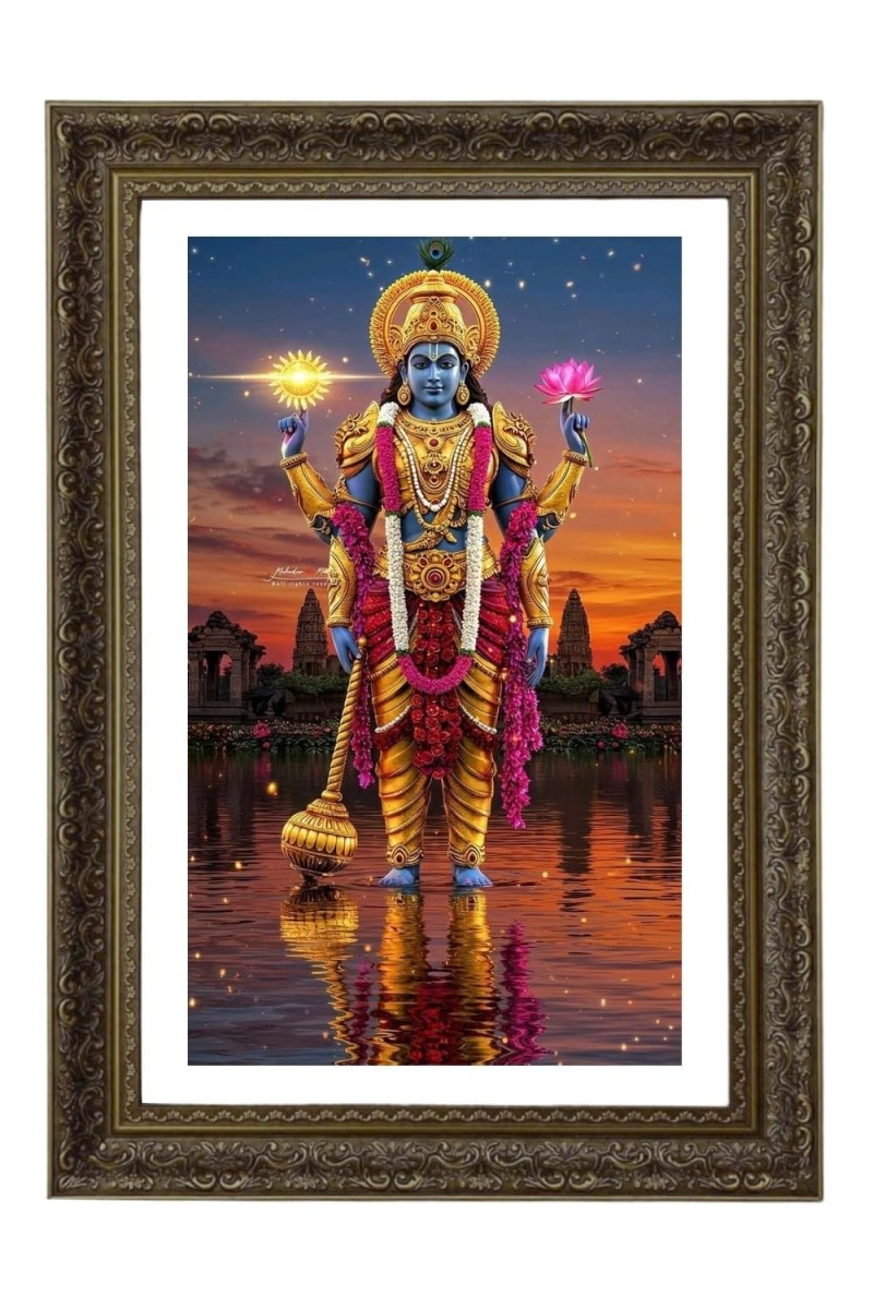 Vertical16X24 Inches Frame Big Photo Frame - 20x28 Inches For Home,Temple & Office Decoration (F10878)