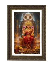 Maa Laxmi Big Photo Frame - 20x28 Inches For Home,Temple & Office Decoration (F10715)