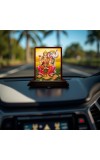Car Desk/Table Top Goddess Lakshmi Wooden Photo Stand 3x4 Inches, Compact & Stylish Spiritual Display For Car, Home & Office (Pack Of 1) (F14528)