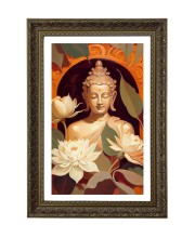 Vertical16X24 Inches Frame Big Photo Frame - 20x28 Inches For Home,Temple & Office Decoration (F10776)