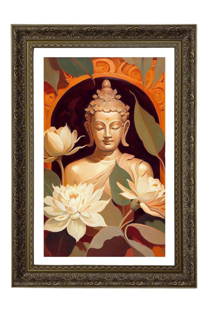 Vertical16X24 Inches Frame Big Photo Frame - 20x28 Inches For Home,Temple & Office Decoration (F10776)