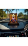 Car Desk/Table Top Lord Jagannath Wooden Photo Stand 3x4 Inches, Compact & Stylish Spiritual Display For Car, Home & Office (Pack Of 1) (F14587)