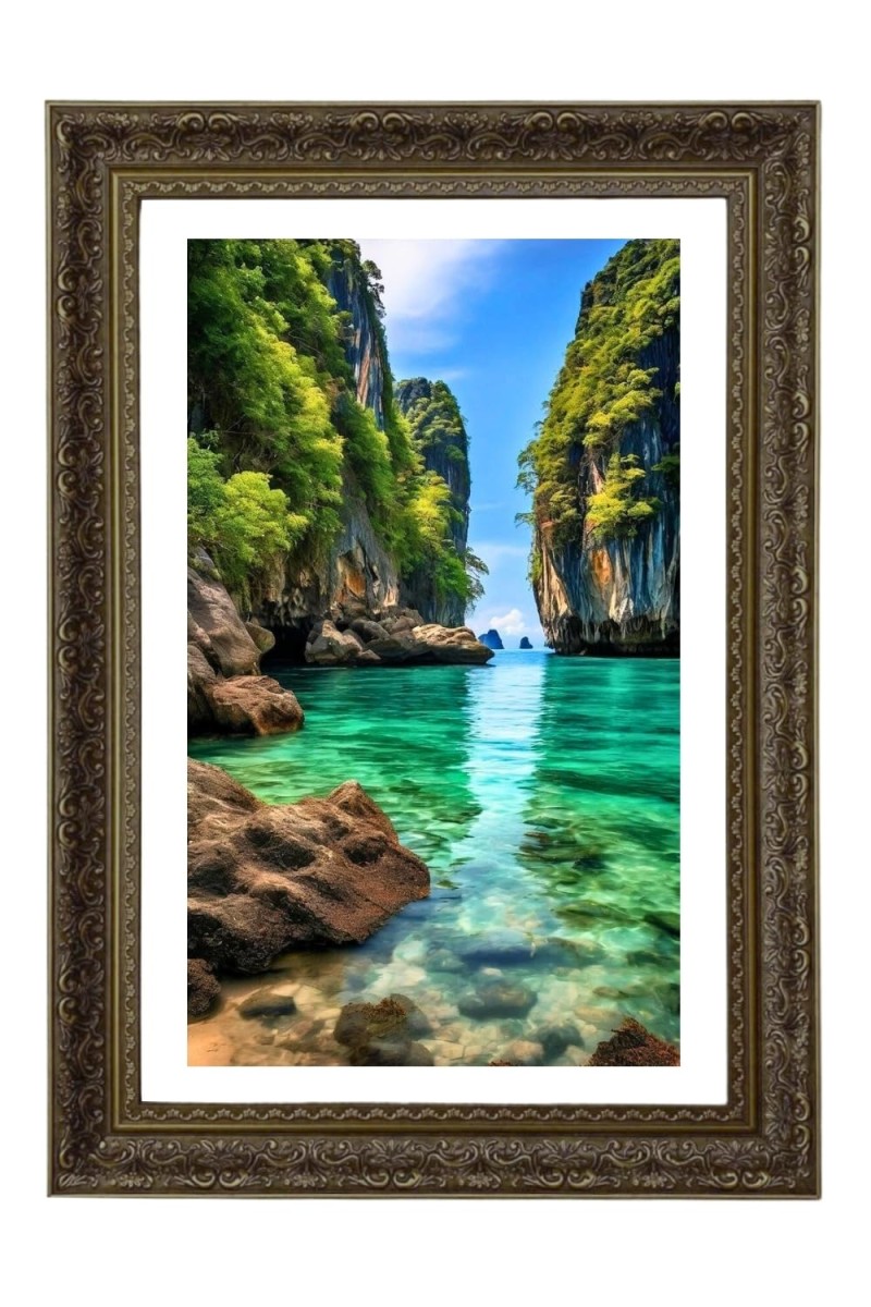 Vertical16X24 Inches Frame Big Photo Frame - 20x28 Inches For Home,Temple & Office Decoration (F10862)