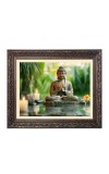 Lord buddha Big Photo Frame - 18x22 Inches for Home,Temple & Office Decoration