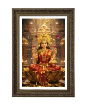 Maa Laxmi Big Photo Frame - 20x28 Inches For Home,Temple & Office Decoration (F11054)