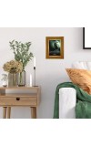 Lord Buddha Photo Frame 16x20 Inches-Brown Wooden Frame For Home, Office & Temple Decoration And Gifting (F6309)