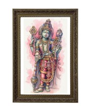 Lord Vishnu Big Photo Frame - 20x28 Inches For Home,Temple & Office Decoration (F10654)