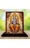 Car Desk/Table Top Lord Ram Wooden Photo Stand 3x4 Inches, Compact & Stylish Spiritual Display For Car, Home & Office (Pack Of 1) (F15178)