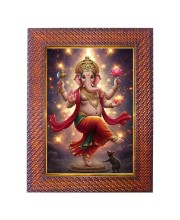 Lord Krishna Photo Frame 19X23 Inch Religious Wall & Table Decor Frame | Lord Krishna Spiritual Photo Frame For Home, Temple & Office | Decorative Hindu God & Goddess Frame (Pack Of 1) (F18054)
