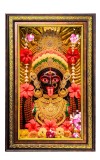 Ma Kali Matha Digital Golden Balck Color Photo Frame | Hindu Religious Wall Decor | 10x16 Inches - Inspirational Wall Art For Office, Home Decor - Ideal Spiritual Gift (F16890)