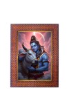 Lord Krishna Photo Frame Religious Wall & Table Decor Frame | Lord Krishna Spiritual Photo Frame For Home, Temple & Office | Decorative Hindu God & Goddess Frame (Pack Of 1) (F17973)
