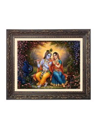 radha and krishna Big Photo Frame - 24x28 Inches for Home,Temple & Office Decoration