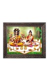 Lord Dattatreya Big Photo Frame - 20x24 Inches for Home,Temple & Office Decoration