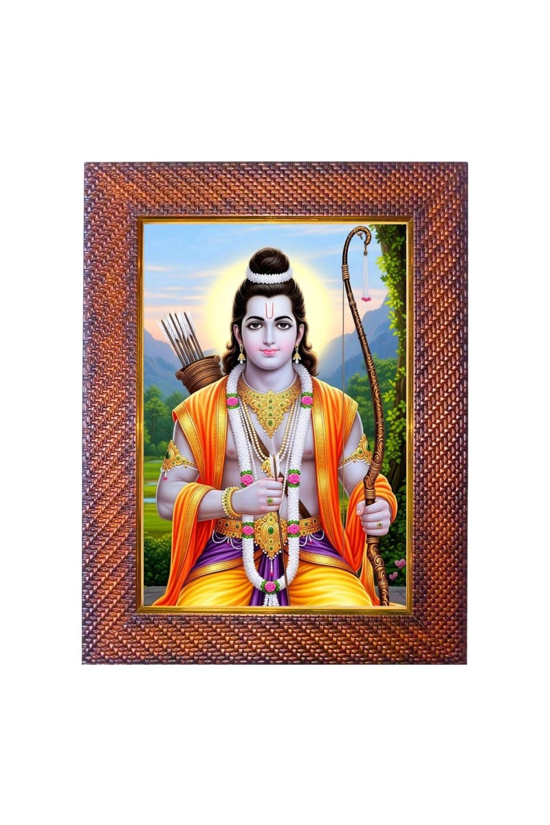 Lord Hanuman Photo Frame Religious Wall & Table Decor Frame | Lord Hanuman Spiritual Photo Frame For Home, Temple & Office | Decorative Hindu God & Goddess Frame (Pack Of 1) (F17985)