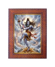 Lord Ganesha Photo Frame 13X17 Inch Religious Wall & Table Decor Frame | Lord Ganesha Spiritual Photo Frame For Home, Temple & Office | Decorative Hindu God & Goddess Frame (Pack Of 1) (F17980)