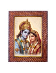 Lord Shiva Photo Frame 15X19 Inch Religious Wall & Table Decor Frame | Lord Shiva Spiritual Photo Frame For Home, Temple & Office | Decorative Hindu God & Goddess Frame (Pack Of 1) (F17993)